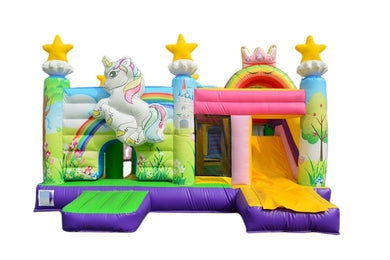 Vend château gonflable multiplay licorne