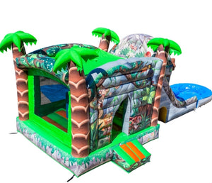 Location château gonflable jungle toboggan aquatique